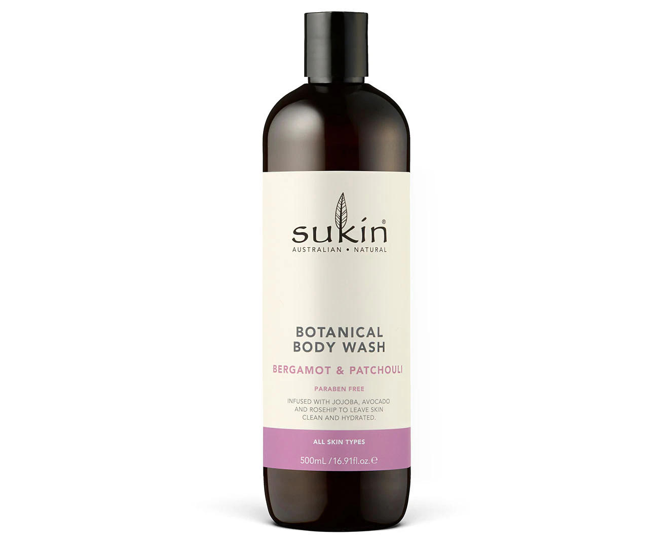 Sukin Botanical Body Wash Bergamot & Patchouli 500mL