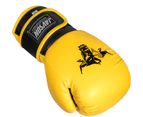 Kids Boxing Gloves Training Fight Punch Bag MMA Sparring Kickboxing UFC AU by Javson - Yellow