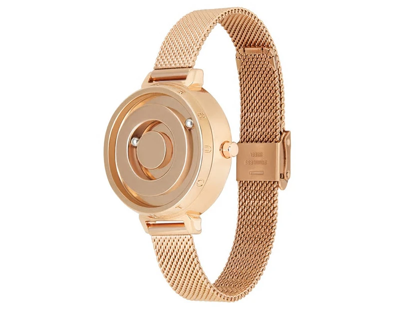 Women's Fashion Magnetic Quartz Cascual Wrist Watch Stainless Steel - Gold