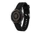 Men's Magnetic Quartz Cascual Sports Wrist Watch Rubber Band Gift - Black
