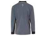 Jarvis Walker Men's Long Sleeve Fishing Polo Shirt - Grey/Black