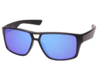 Cancer Council Men's Rothbury Modern Rectangle Polarised Sunglasses - Matte Black/Blue Mirror
