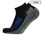 Bonds Sport Men's Tech Training Socks 2-Pack - Black/Multi