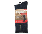 Explorer Men's Original Wool Blend Crew Socks - Navy