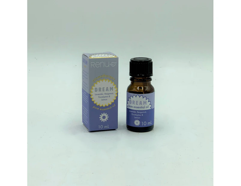 DREAM Pure Essential Oil Blend 10 ml - Lavender, Bergamot, Eucalyptus and Lemon - RENU Aromatherapy