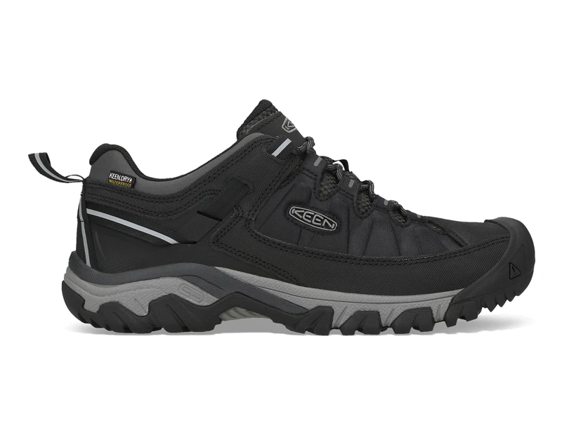KEEN Men's Targhee EXP Waterproof Hiking Shoes - Black/Steel Grey
