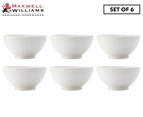 Set of 6 Maxwell & Williams 10cm White Basics Diamonds Rice Bowl