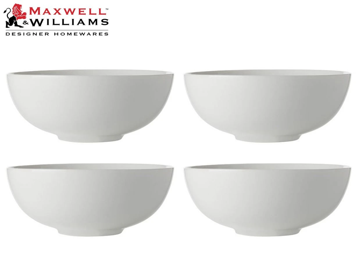 Set of 4 Maxwell & Williams White Basics Diamonds Demi Cup