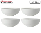 Set of 4 Maxwell & Williams 12cm White Basics Coupe Bowl