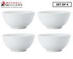 Set of 4 Maxwell & Williams 23cm Cashmere Noodle Bowls - White