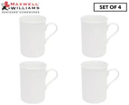 Set of 4 Maxwell & Williams 340mL Cashmere Cylindrical Mug