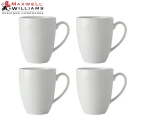 Set of 4 Maxwell & Williams 450mL White Basics Coupe Mug