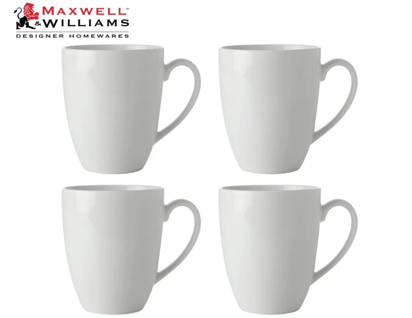 Set of 4 Maxwell & Williams 450mL White Basics Coupe Mug