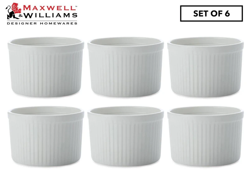 Set of 6 Maxwell & Williams White Basics Ramekin