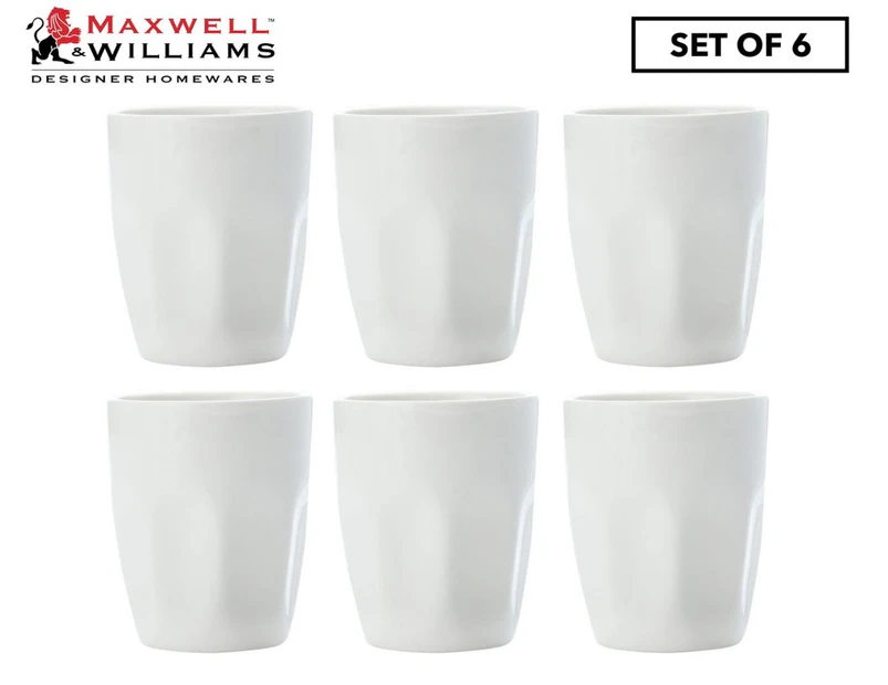 Set of 6 Maxwell & Williams 200mL White Basics Latte Cup