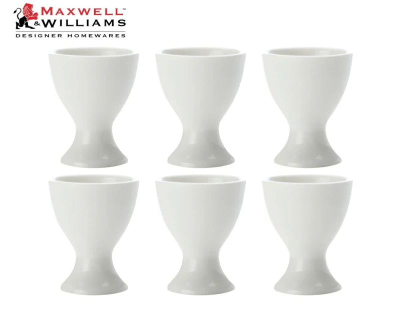 Set of 6 Maxwell & Williams White Basics Egg Cup Holder