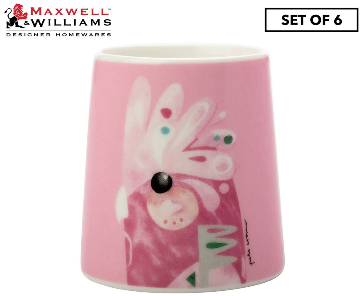 Set of 6 Maxwell & Williams Pete Cromer Egg Cup - Galah | Catch.co.nz