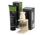 Edwin Jagger Unisex Gift Set For Shaving - Imitation Ivory Shaving Brush & Aloe Vera Shave Cream