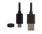 REYTID USB 3.0 to Type C Charging Cable Compatible with JBL Pulse 4 + TUNE 220TWS Speakers - Black
