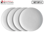 Set of 4 Maxwell & Williams 15cm Caviar Coupe Plates - White