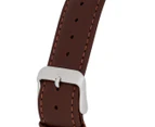 Tommy Hilfiger Men's 44mm Essentials Leather Watch - Navy/Silver/Dark Brown
