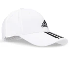 Adidas 3-Stripe Baseball Cap - White/Black
