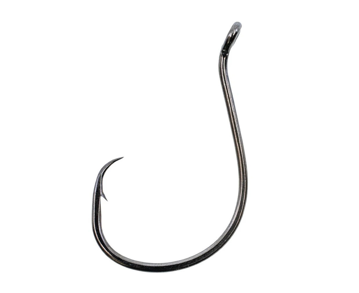 25 Pack of Size 3/0 Shogun T490 Black Octopus Circle Fishing Hooks - Chemically Sharpened