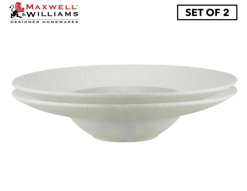 Set of 2 Maxwell & Williams 28cm Caviar Show Plate - White