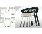 Yonex 4 Players Badminton Racquet- Shuttlecocks -Net - Poles - Bag