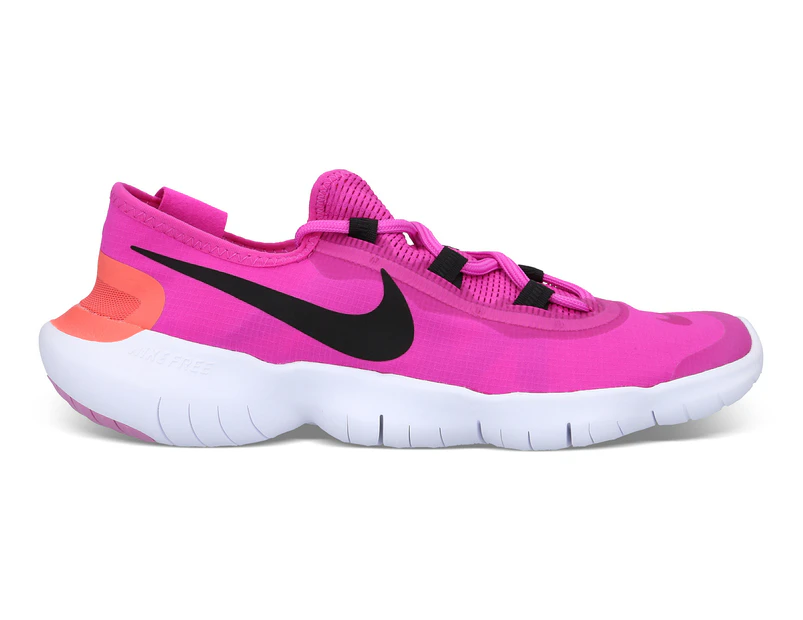 Nike Women's Free RN 5.0 2020 Running Shoes - Fire Pink/Black/Magic Ember