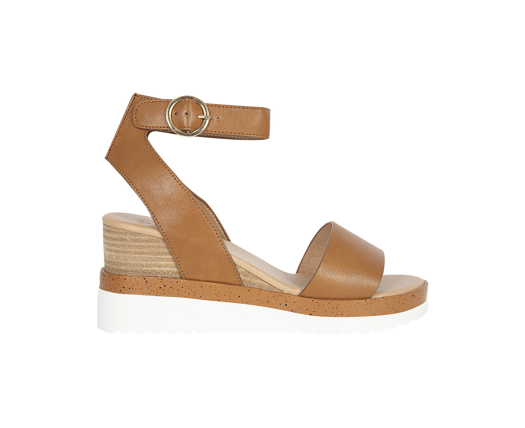 Josie Wildfire Strappy Summer Wedge Sandal Women's - Tan