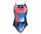 Adidas Women's Rio Art Energy One-Piece Swimsuit - Mineral Blue/Shock Red