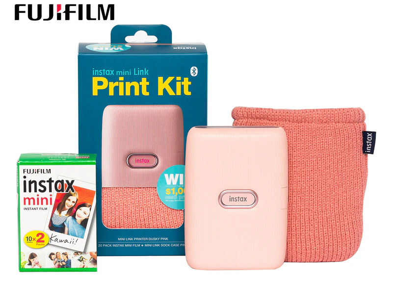 Fujifilm Instax Mini Link Print Kit - Dusky Pink