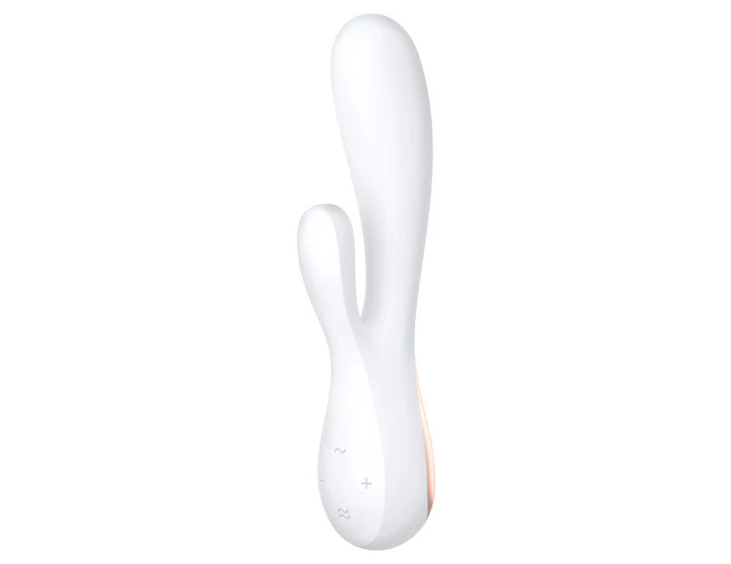 Satisfyer Mono Flex App Controlled Usb Rechargeable Rabbit Vibrator - White