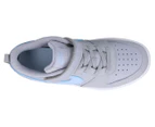 Nike Pre-School Boys' Court Borough Low 2 Sneakers - Wolf Grey/Celestine Blue