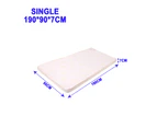 NOVBJECT 7CM Memory Foam Mattress Topper Elastic Underlay Cover 190*90
