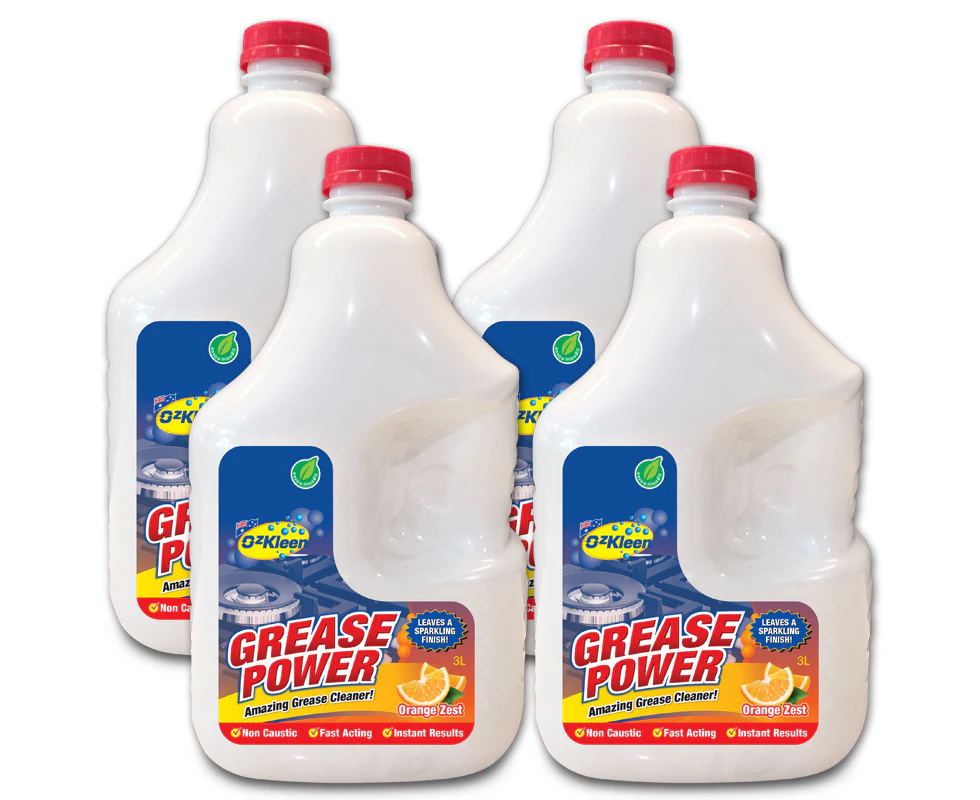 3L 4PK Grease Power Heavy Grease & Grime Kitchen Cleaner