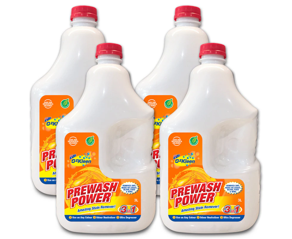 4PK 3L Prewash Power Stain & Odour Remover