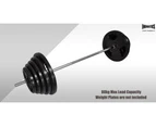 198cm Weight Bar - Barbell Bar With 2 Collars - Standard 25mm Diameter Home Gym