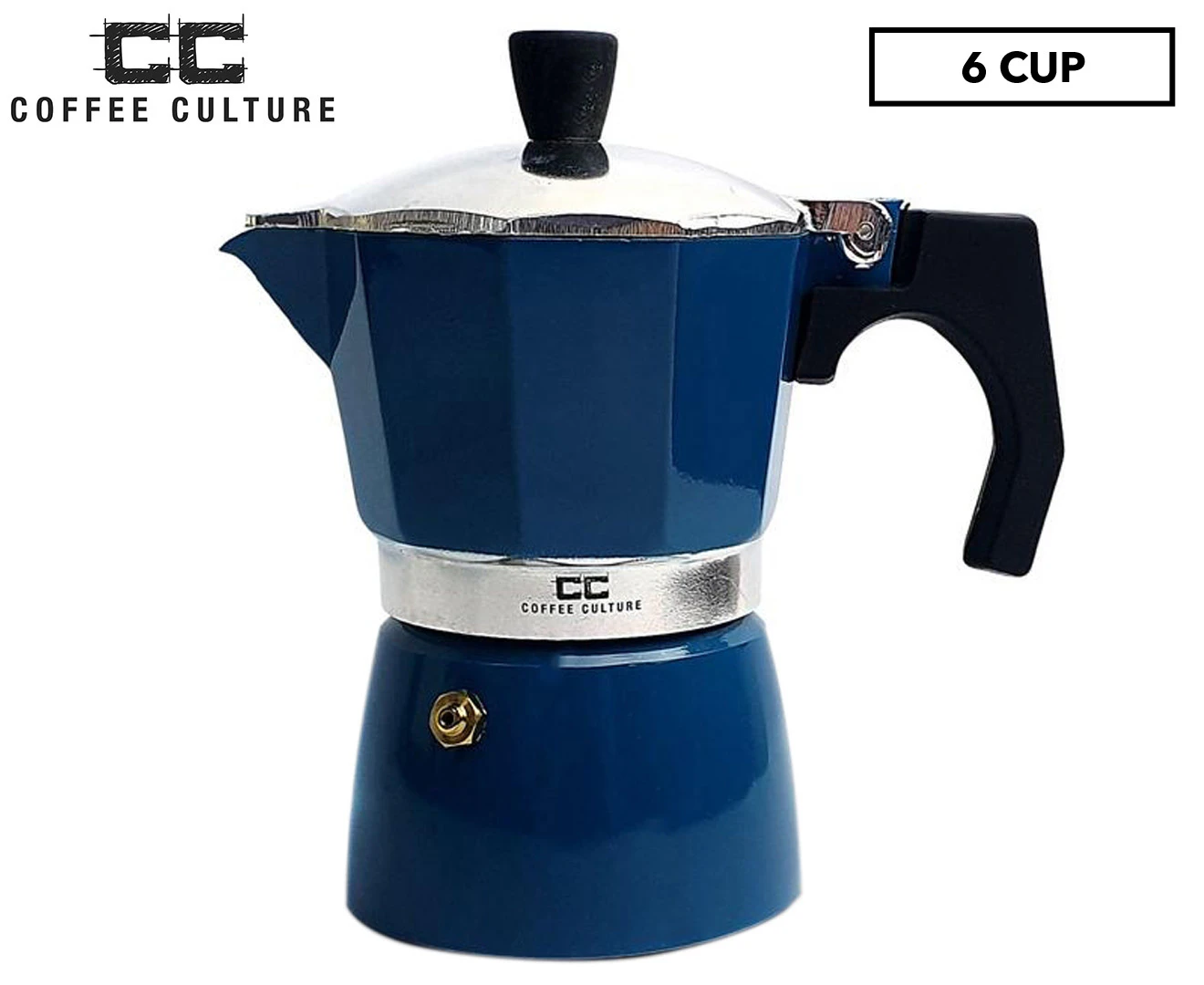 Coffee Culture 6-Cup Percolator Coffee Maker - Blue