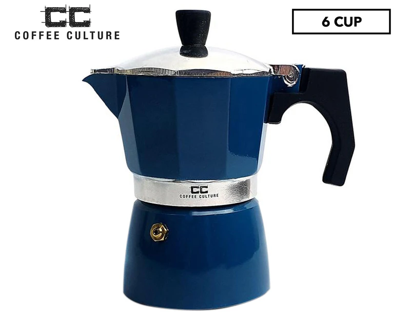 Coffee Culture 6-Cup Percolator Coffee Maker - Blue