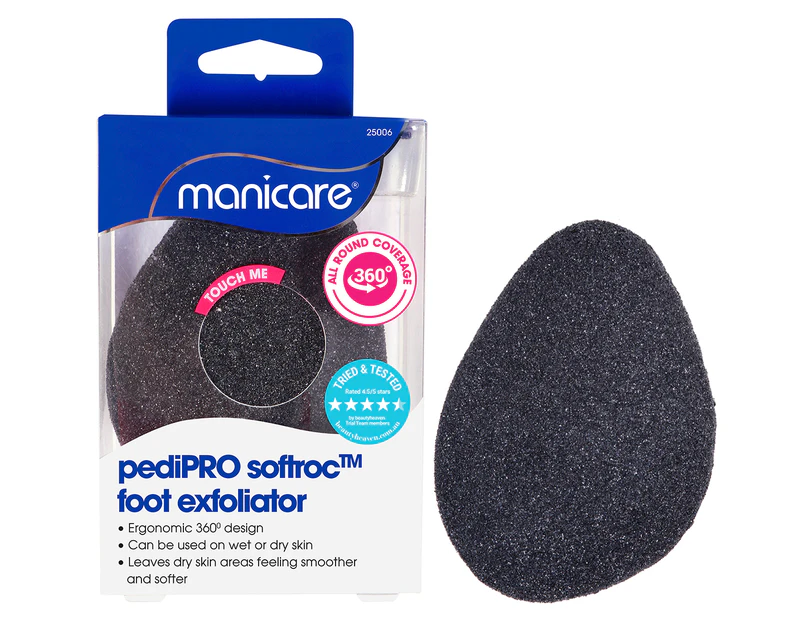 Manicare pediPRO Softroc Foot Exfoliator - Black