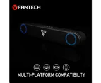 Fantech Bluetooth 5.0 Computer Speaker, Soundbar Loud Speaker 3D Surround Sound Button Control LED for PC, Desktop, Mobile, Laptop, TV (BS150) (Black)