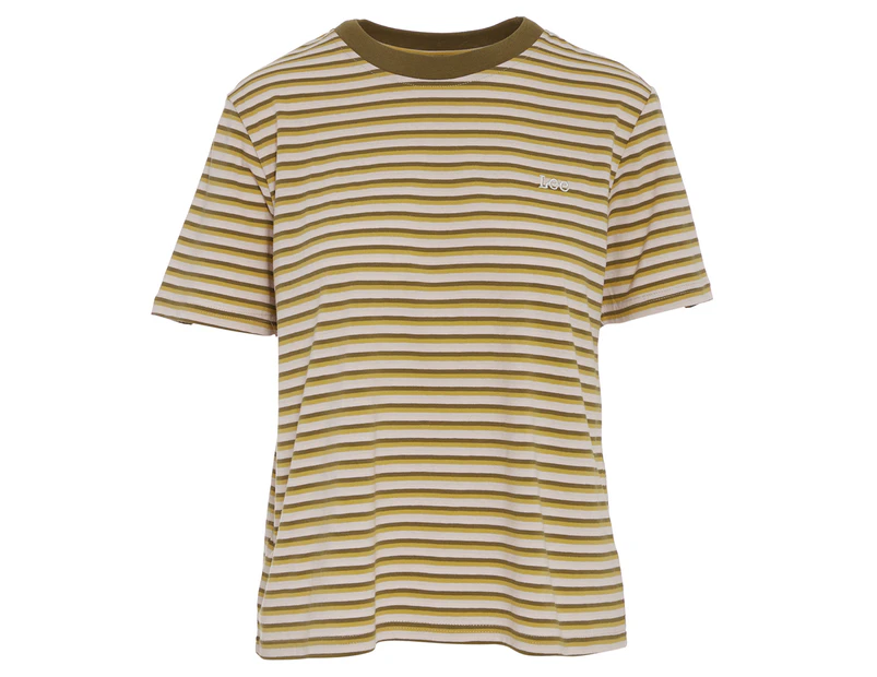 Lee Women's Classic Tee / T-Shirt / Tshirt - Peony Stripe
