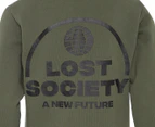 Lost Society Youth Boys' Arch Hoodie - Khaki