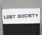 Lost Society Youth Boys' Lost Crew Sweatshirt - Black