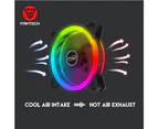 Fantech 3-Pack PC Case RGB Cooler Fan 120mm Silent Computer Cooling with Remote Controller (FB-301)