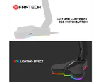Fantech Headset Stand RGB Lighting Headphone Holder Anti-Slip Base Hanger for All Size Headset 150x140x265mm (AC3001s) (White