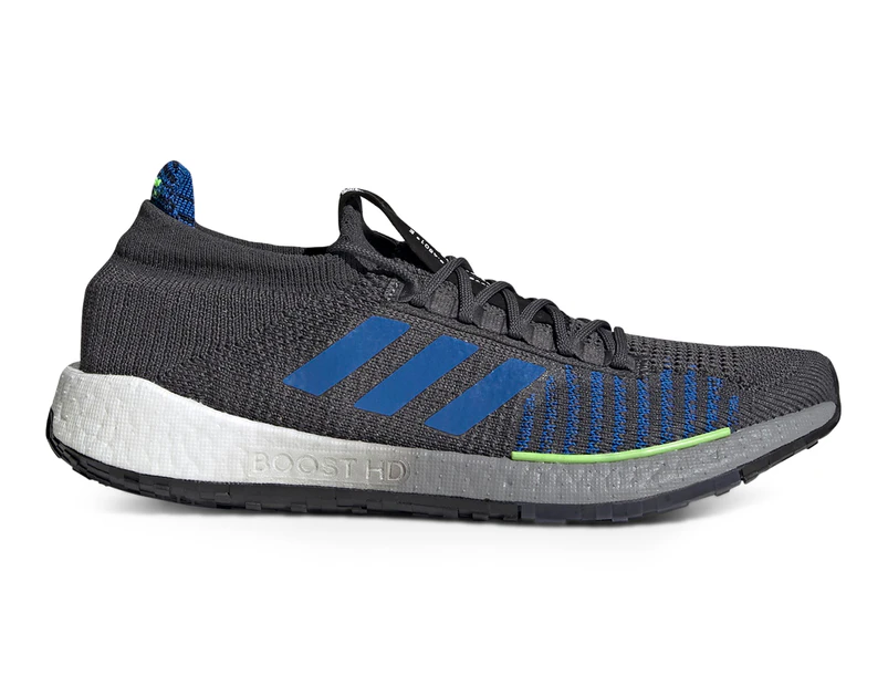 Adidas Men's Pulseboost HD Running Shoe - Grey/Blue/Green