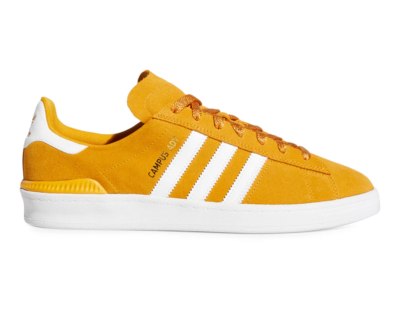 Adidas Originals Men's Campus ADV Sneakers - Yellow/White/Gold